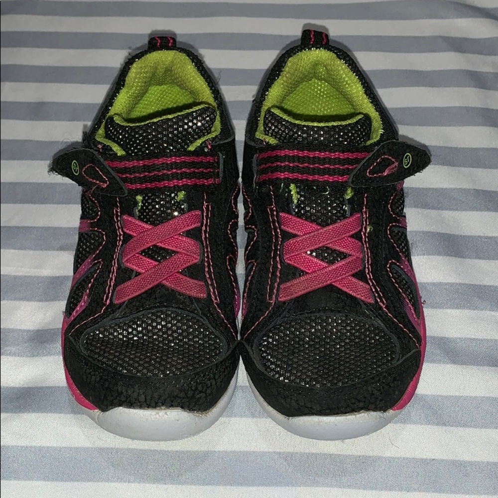 Stride Rite sneakers sparkle shoes w/velcr…